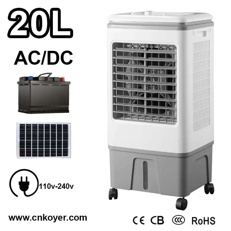 Rechargeable eu AC DC Air Cooler Fan
